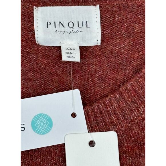 Pinque Design Studio Rust Stone Combo Color Black Pullover Sweater NEW Size XXL - Picture 5 of 10